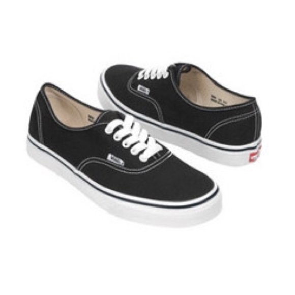 black low top vans